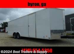 2022 Covered Wagon 8.5x24 10k white Enclosed Carhauler trailer  w/ Ra
