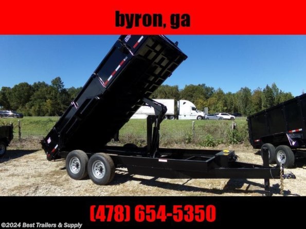 2022 Hawke 7X16 Dump Trailer w ramps 15k gvwr scissor lift available in Byron, GA