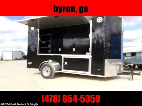 2022 Freedom Trailers 6x12 tailgate trailer GA black available in Byron, GA
