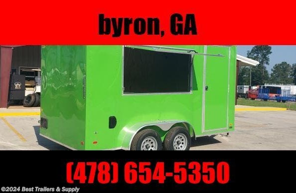 2022 Covered Wagon 7X14 brite greenCONCESSION TRAILER available in Byron, GA