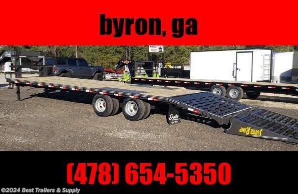 2022 Delta 30 ft gooseneck deckover mega ramp farm trailer available in Byron, GA