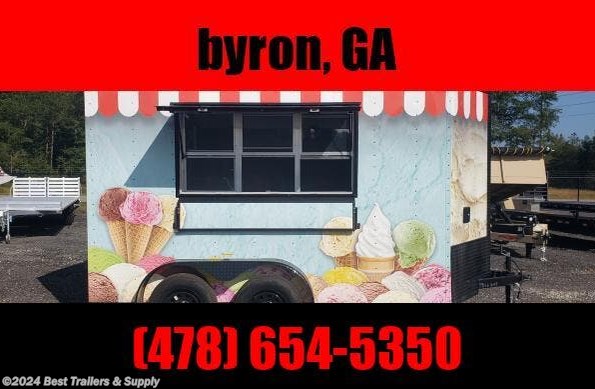 2023 Freedom Trailers 7x12 concession trailer ice cream turn key ready available in Byron, GA