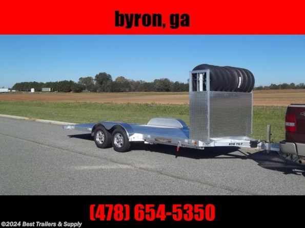 2024 Aluma 8218 Tilt aluminum carhauler car hauler trailer aluminum available in Byron, GA