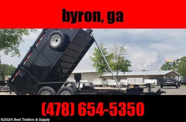 2023 Covered Wagon 6 X 12 X4 12K dump trailer telescopic  left high s available in Byron, GA
