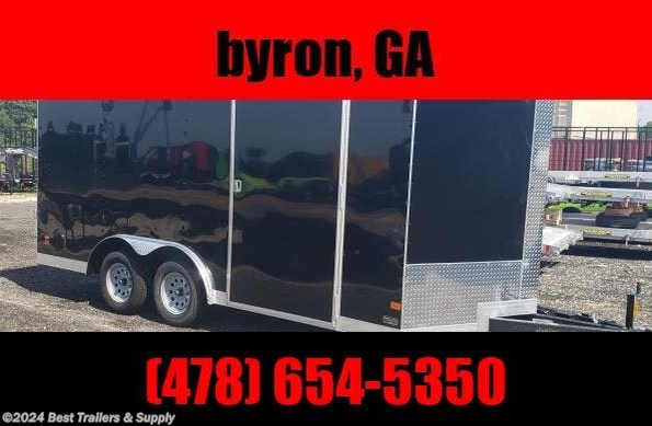 2023 Covered Wagon 8x 16 enclosed cargo trailer extra wide ramp door available in Byron, GA