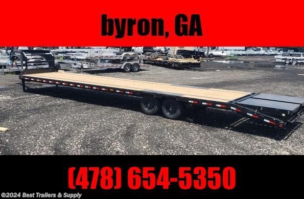 2023 PJ Trailers 40 FT hotshot deckover trailer flatbed with monste available in Byron, GA