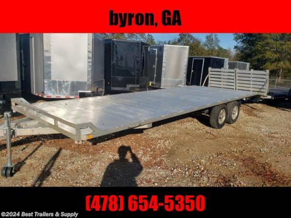 2023 Aluma 1026 h bt 102x26 aluminum flatbed trailer atv utv motor available in Byron, GA