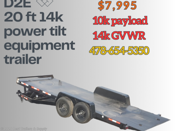 2024 Down 2 Earth 82x20 14k Power Tilt Steel Deck  car hauler equipm available in Byron, GA