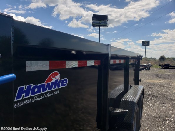 2024 Hawke 7x16 36" High Side Low Pro dump trailer with ramps available in Byron, GA