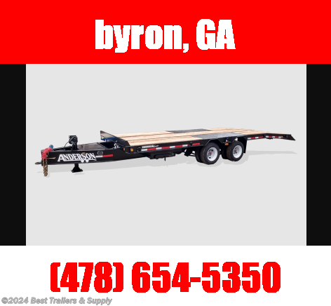 2024 Anderson deckover trailer flatbed tilt commercial series 20 available in Byron, GA