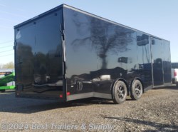 2024 Covered Wagon 8.5x24 silver BLACKOUT trailer spread axle auto ha