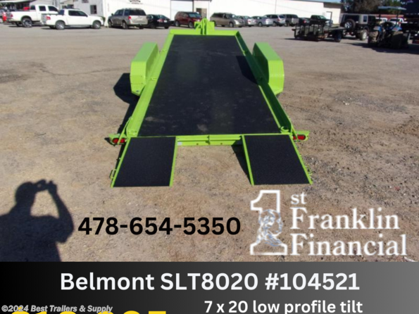 2023 Belmont equipment 80x20 14k Hydraulic tilt deck trailer available in Byron, GA