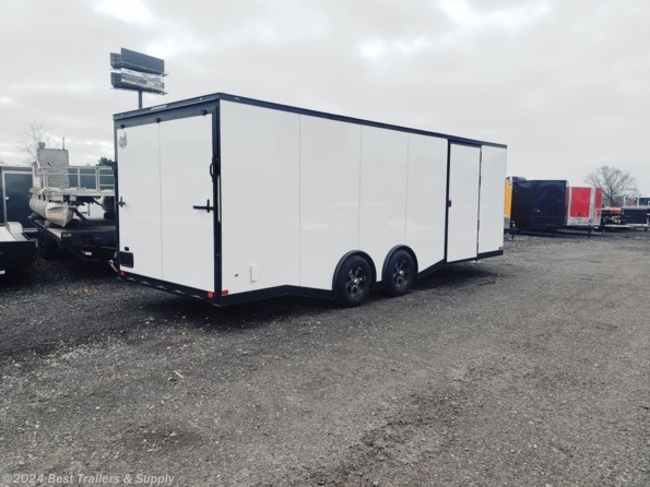 2024 Covered Wagon 8.5x24 silver BLACKOUT trailer spread axle auto ha available in Byron, GA