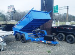 2024 Down 2 Earth 6x10 blue 7k small dump trailer landscape