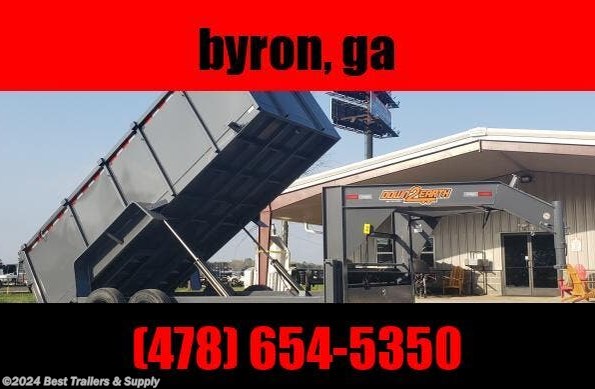 2024 Down 2 Earth 7x16 8 ton dump trailer gooseneck 15 yard dumpster available in Byron, GA