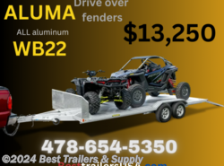 2025 Aluma wide body offroad trailer with drive over fenders