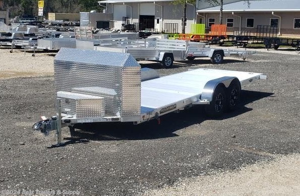 2024 Aluma 8220 Tilt car hauler trailer aluminum power tilt7x20 available in Byron, GA