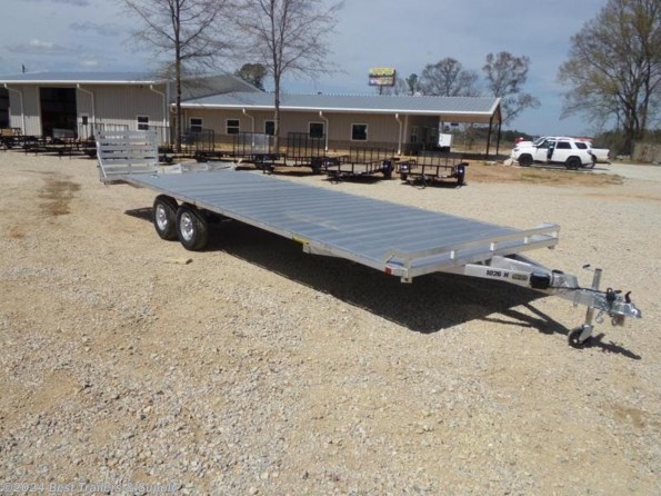 2025 Aluma 1026 h bt 102x26 aluminum flatbed trailer atv utv motor available in Byron, GA