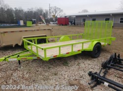 2024 Down 2 Earth 76x14UT Wood Flat Deck trailer GREEN