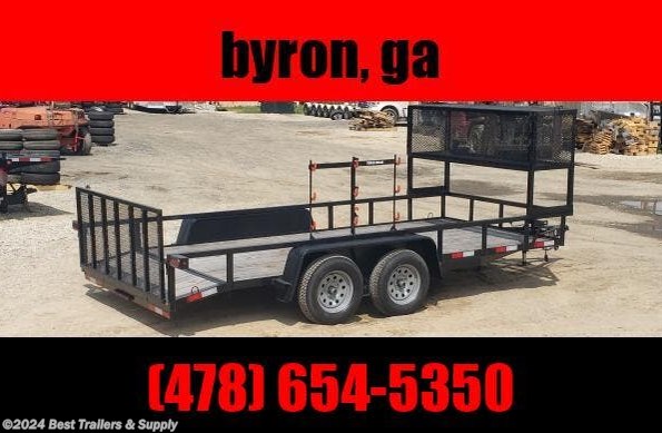2024 Down 2 Earth 82x16 TA utlity landscape trailer available in Byron, GA