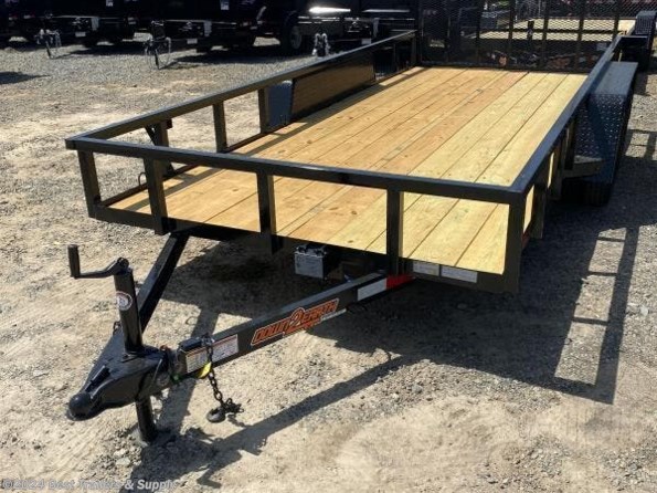 2024 Down 2 Earth 82x14 TA Wood Deck Tandem utlity landscape trailer available in Byron, GA