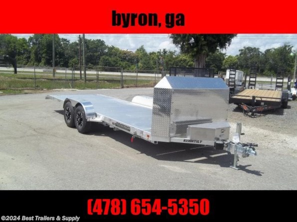 2024 Aluma 8220 h tilt 25 anniversary 20ft car hauler trailer alum available in Byron, GA