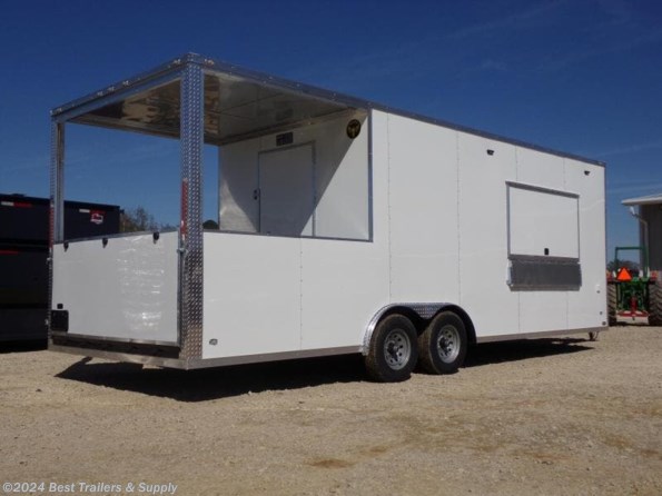 2024 Elite Trailers 8.5 x 24 bbq smoker concession vending competition available in Byron, GA
