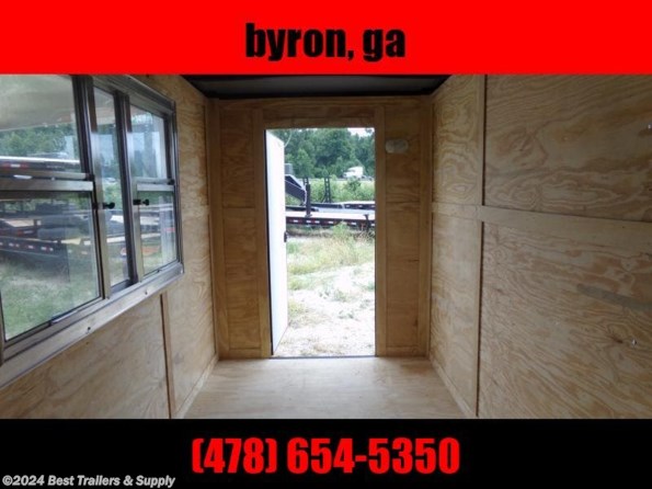 2024 Empire Cargo 6x12 7 interior concession vending trailer Black G available in Byron, GA