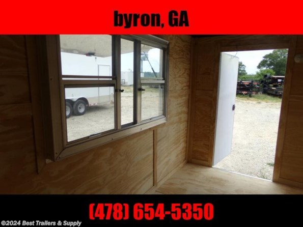 2024 Empire Cargo 6x12 7ft interior Yellow concession trailer w Glas available in Byron, GA