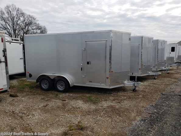 2024 EZ-Hauler 7 x 12 tandem axle cargo enclosed aluminum trailer available in Byron, GA