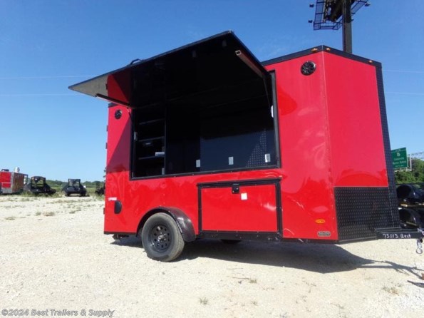 2024 Freedom Trailers 6x12 tailgate trailer GA bulldog red and backout available in Byron, GA