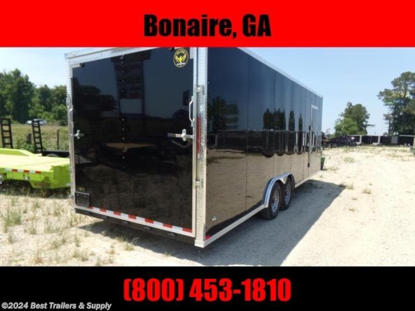 2024 Elite Trailers 8.5x24 10k black Enclosed Carhauler w/ Ramp door t available in Byron, GA