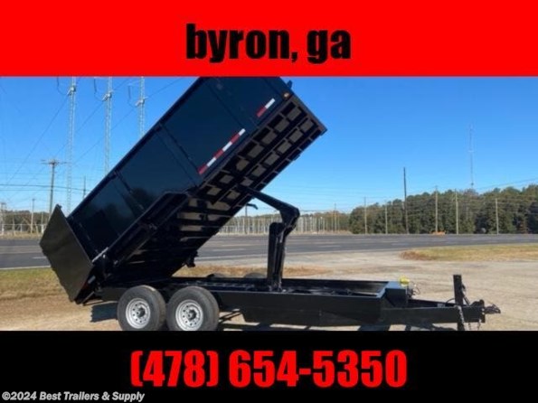2024 Hawke 7X16 High Side Dump Trailer 14k w 4 ft sides available in Byron, GA