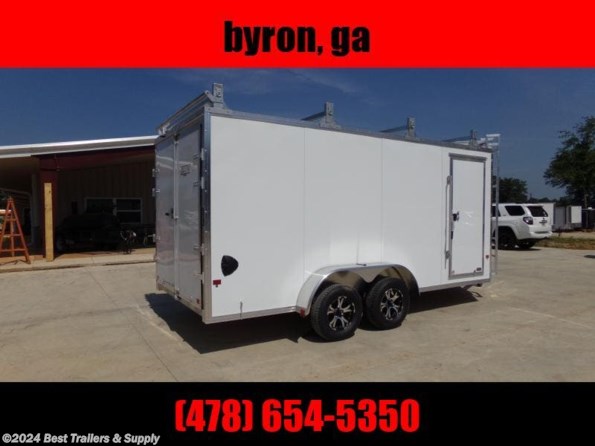2023 E-Z Hauler 7x16 ez hauler aluminum contractor trailer w ladde available in Byron, GA