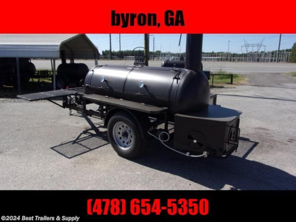 2021 Bubba Grills 250R510 Reverse Flow w shelf 5x10 grill trailer available in Byron, GA
