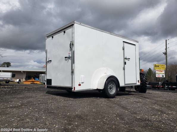 2024 Nationcraft 6x12 white Enclosed Cargo Trailer available in Byron, GA