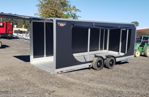 2024 Futura Super touring aluminum lowering car trailer available in Byron, GA