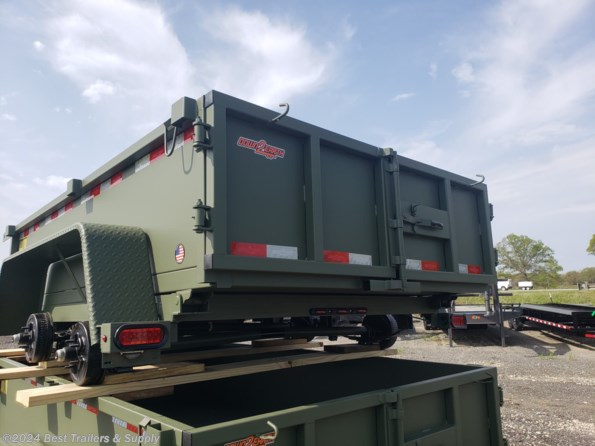 2024 Down 2 Earth 6x10 forest green 7k small dump trailer landscape available in Byron, GA