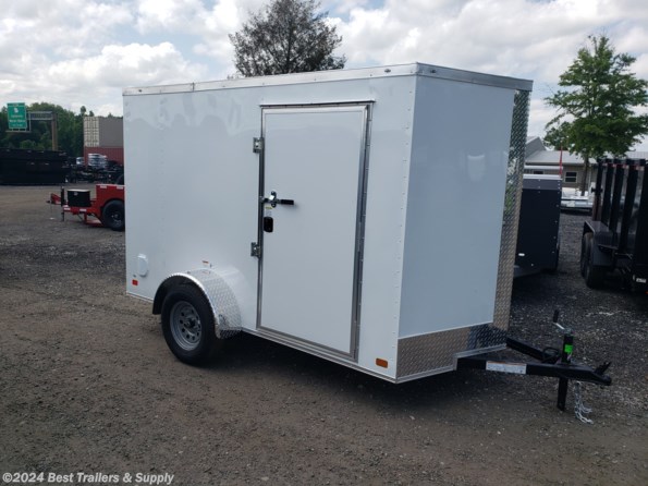 2024 Nationcraft 6x10 white Enclosed Cargo Trailer available in Byron, GA