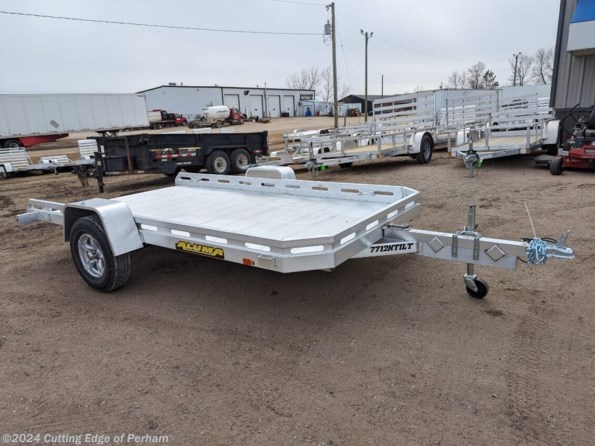 2024 Aluma 7712H-TILT 6.5x12 aluminum tilt bed trailer available in Perham, MN