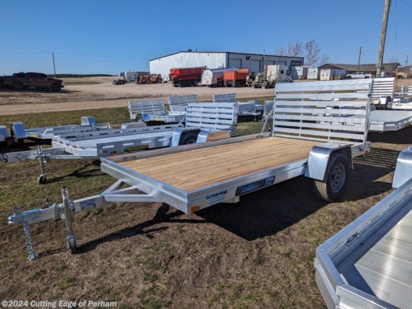 2024 Aluma 7812ES-W 6.5x12 aluminum utility trailer available in Perham, MN