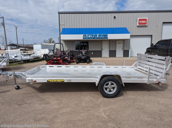 2025 Aluma 7814S-BT 6.5x14 Bifold tailgate utility trailer available in Perham, MN