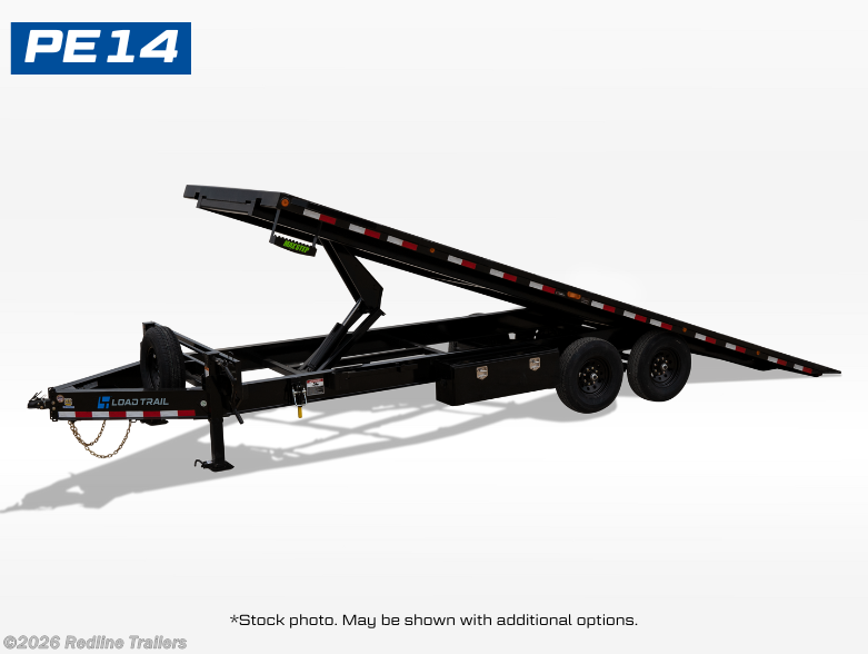 2025 Load Trail PE 102" x 24' Tandem Pintle Hook Equipment Tilt Deck