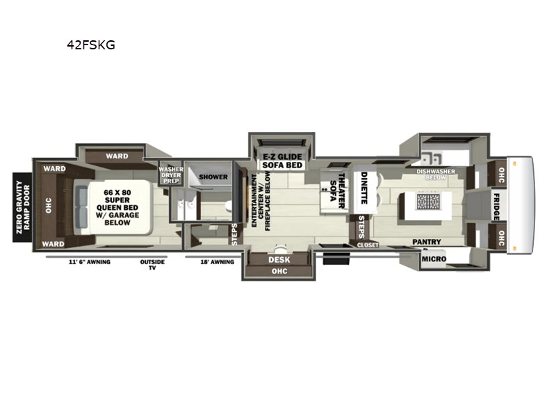 New 2027 Forest River RiverStone 42FSKG available in Bunker Hill, Indiana