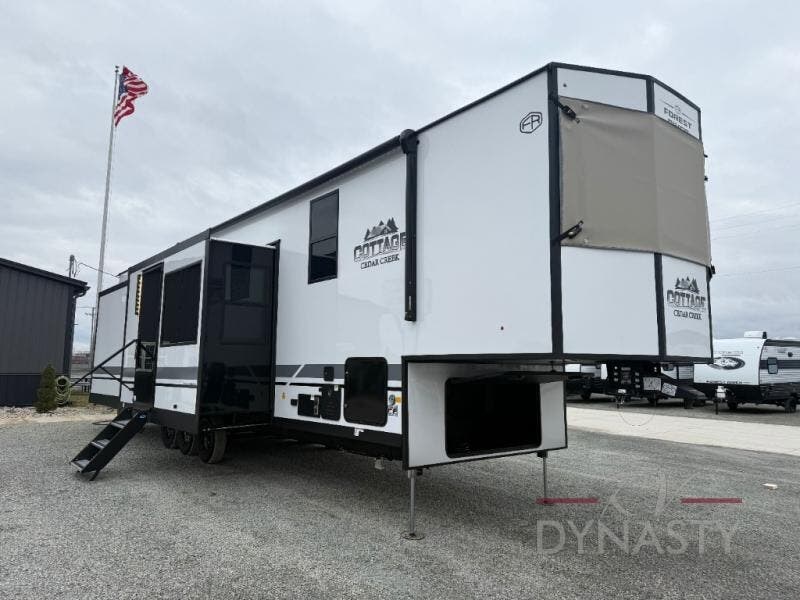 New 2026 Forest River Cedar Creek Cottage Fifth Wheels 413FWC available in Bunker Hill, Indiana
