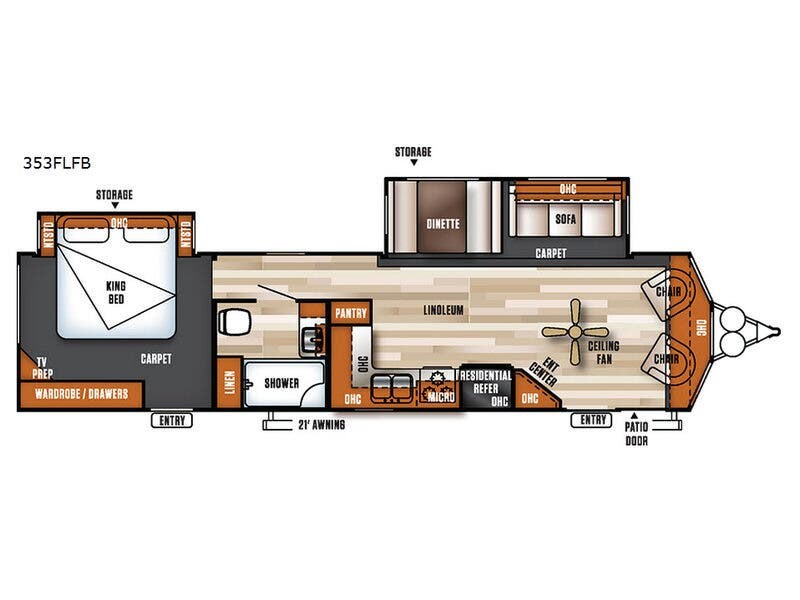 Used 2017 Forest River Salem Villa Series 353FLFB Classic available in Bunker Hill, Indiana