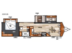 Used 2017 Forest River Salem Villa Series 353FLFB Classic available in Bunker Hill, Indiana