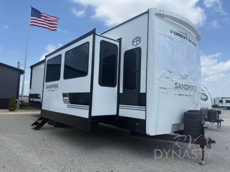 New 2027 Forest River Sandpiper Destination Trailers 389HBFL available in Bunker Hill, Indiana