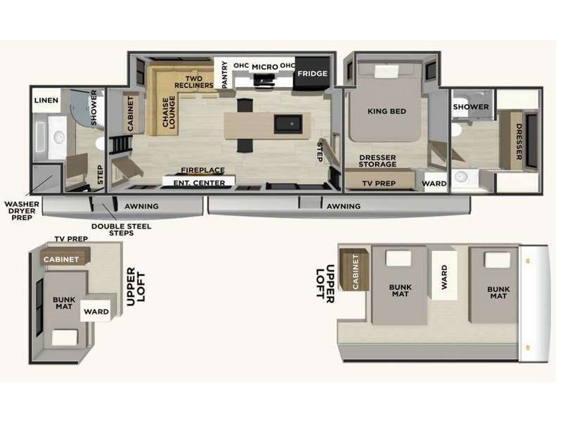 New 2027 Forest River Sandpiper Destination Trailers 411DBDL available in Bunker Hill, Indiana