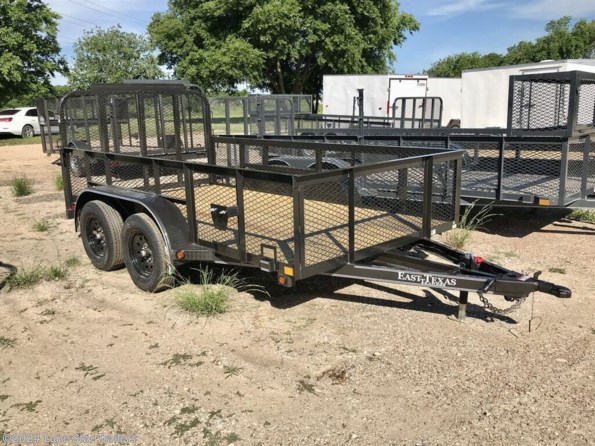 2024 East Texas Trailers | 7x16x2 | Landscape | 2-3.5k Axles | Black | Gate available in Lacy Lakeview, TX